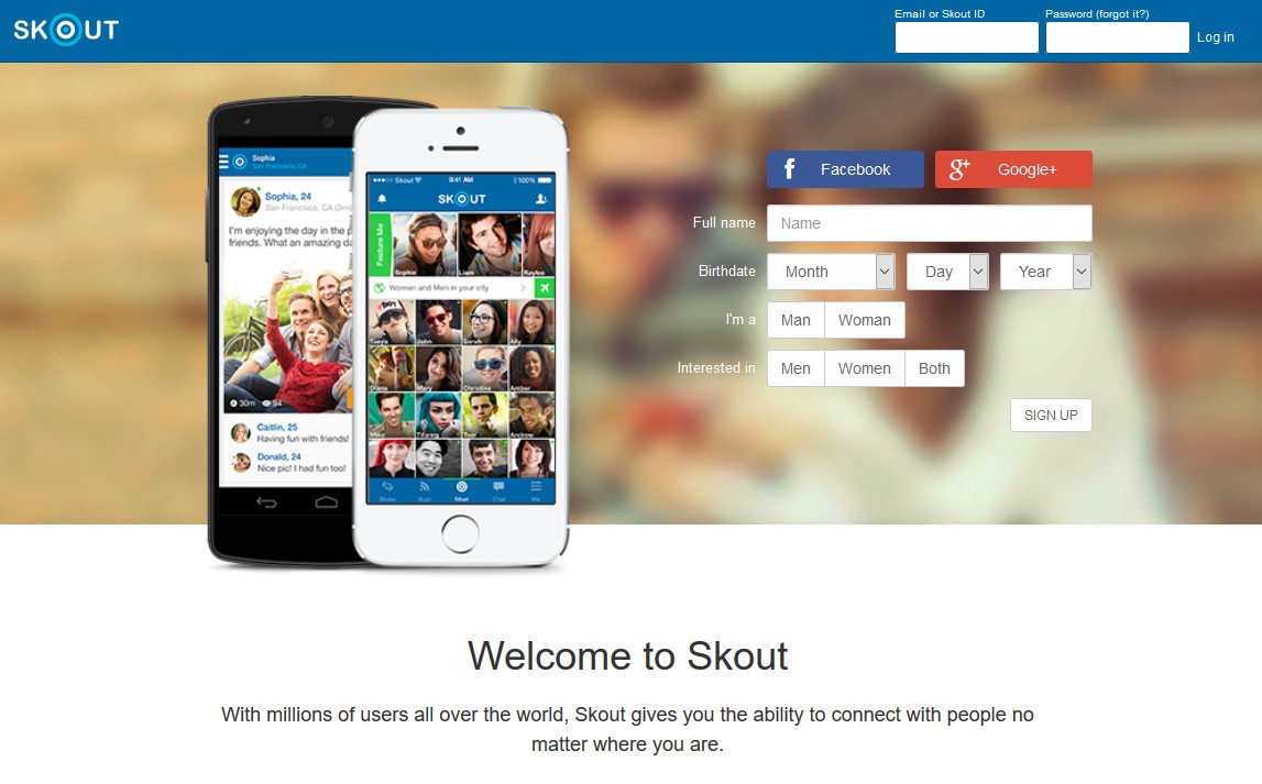 Message what is skout 